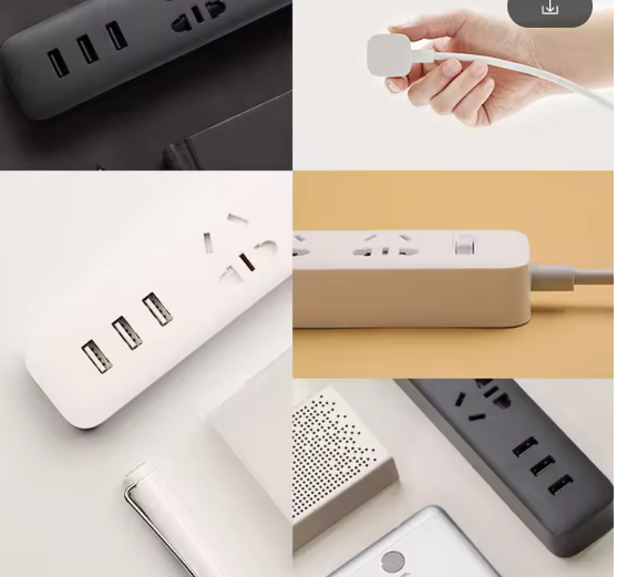 Original Xiaomi Smart Home Electronic Power Strip Socket Fast Charging 3 USB with 3 Sockets Standard Plug For Smart Home Life